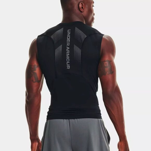 Under Armour Men's HeatGear Vent Sleeveless Training Tank Top 1362451-001 Size M - Picture 2 of 6